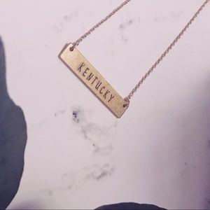 Kentucky Bar Dainty Gold Necklace